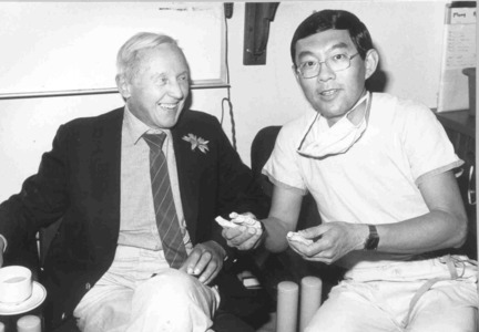 Victor Chang and his mentor, Harry Windsor. Photo courtesy of the Chang family., Copyright Chang Family